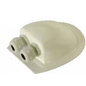 Solar Panel Feed Gland White 2 Way