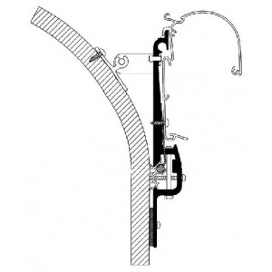 Omnistor Awning Installation Kit Eriba Touring Roof Top Adapter - 2.60m Omnistor 50611126