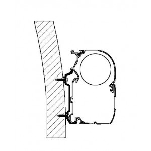 Omnistor Awning Adapter Hymer SX adapter - serie 5 - 5.00m Omnistor 50510150