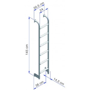 Ladder single 6 steps