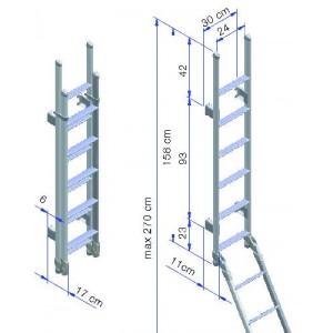 Ladder deluxe double 10 steps