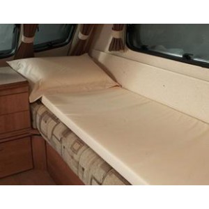Memory Foam Mattress 2.5cm Single Cream Polycotton Covers RASKELF-PLC-SNG190-66-2.5