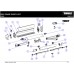 LH+RH End Cap Lead Rail Anodised - for Thule Omnistor 5003 Awning