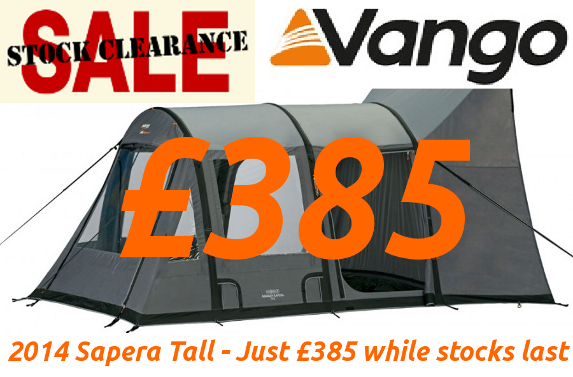 Vango Sapera Tall 2014 Stock Clearance